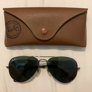 Ray-Ban Large Aviator Gunmetal Frame RB3025 59-14